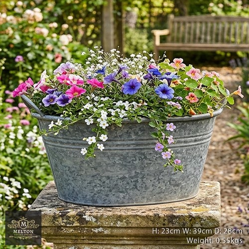 Vintage style galvanised metal - vintage,