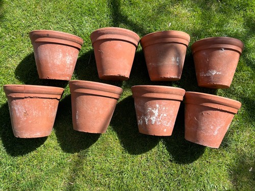 Vintage sankey terracotta pots - vintage,