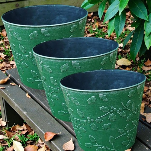 Vintage green embossed plant - vintage,