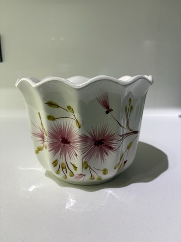 Vintage ceramic planter pot - ceramic,