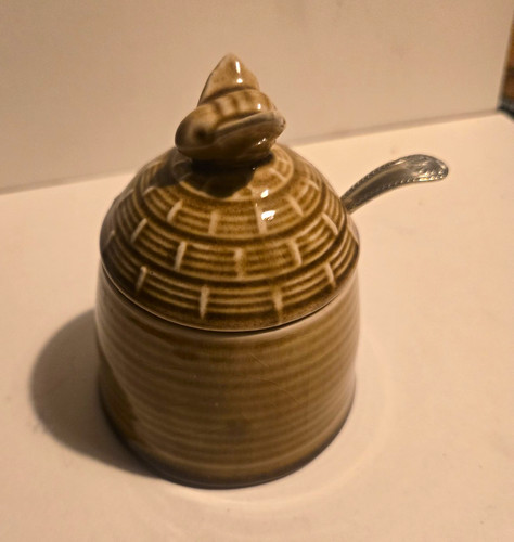 Vintage brown cream ceramic - vintage,