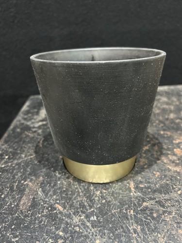 Vintage black gold - black, ceramic