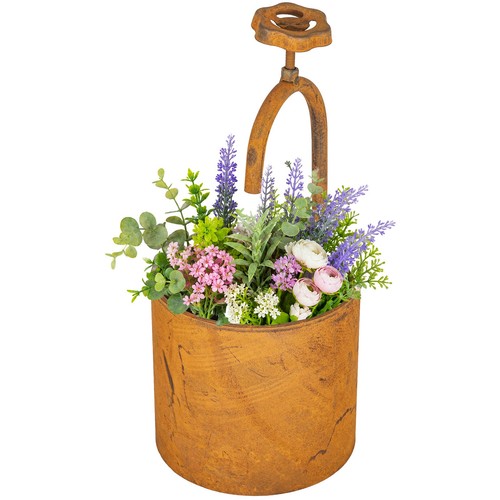 Rustic faucet planter pot - faucet,