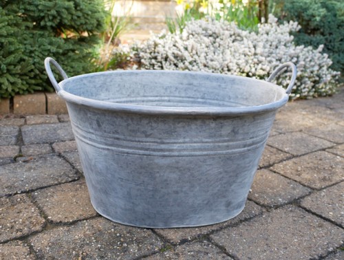 Vintage style galvanised - galvanised, metal
