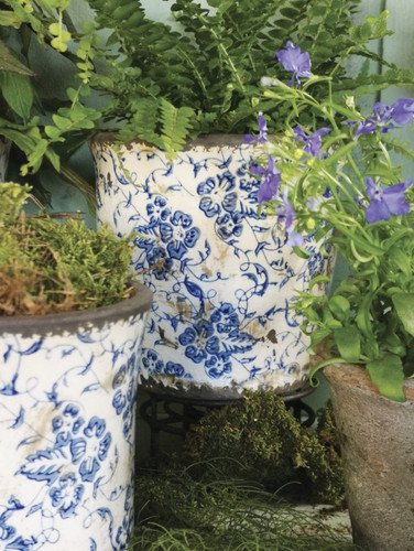 French plant pot weathered - plant, pot,