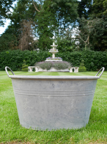Large vintage style galvanised - style,