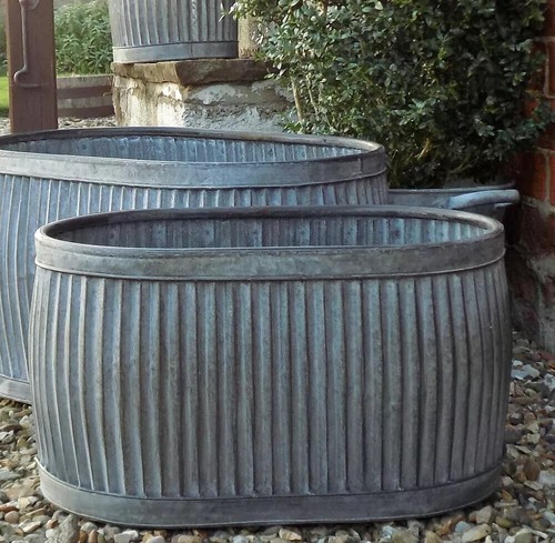 Vintage style galvanised - , metal
